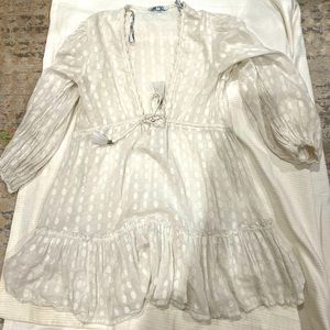 White coverup dress